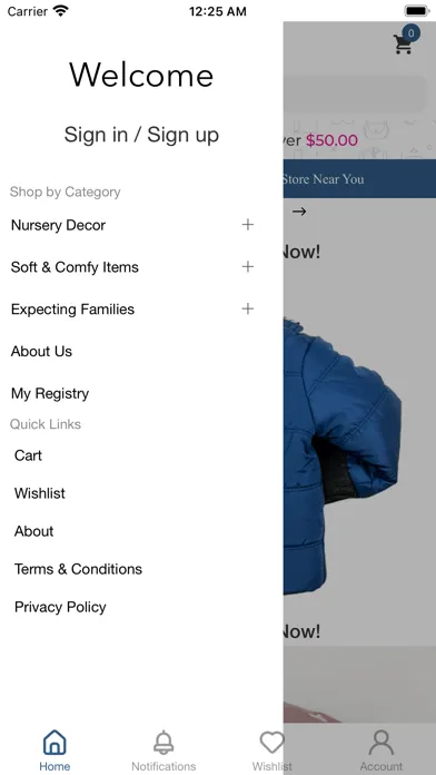 ภาพหน้าจอของ Babybug Nursery Shop App