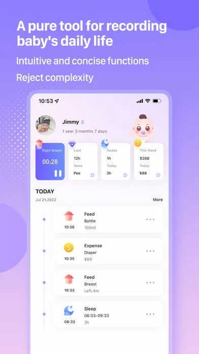 Captures d'écran de Pocket Baby—Parenting Butler