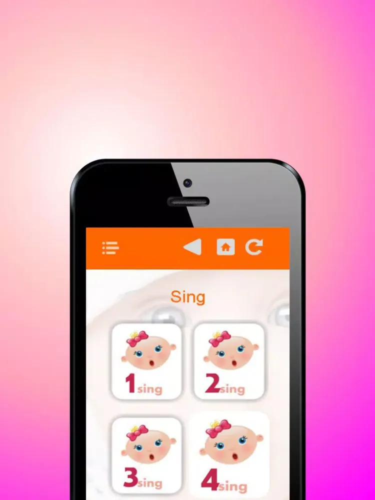 Baby cry laugh and sing sounds iPad  Screenshots