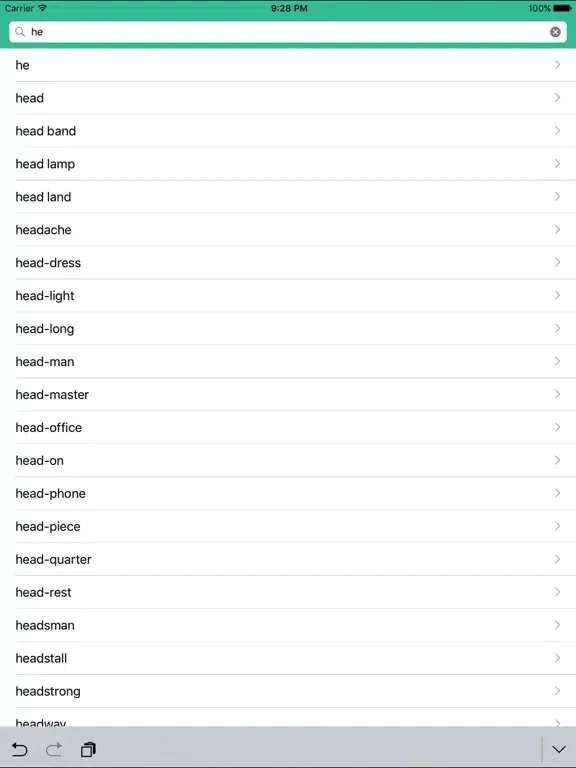 Capturas de pantalla de English Hindi Dictionary iPad 