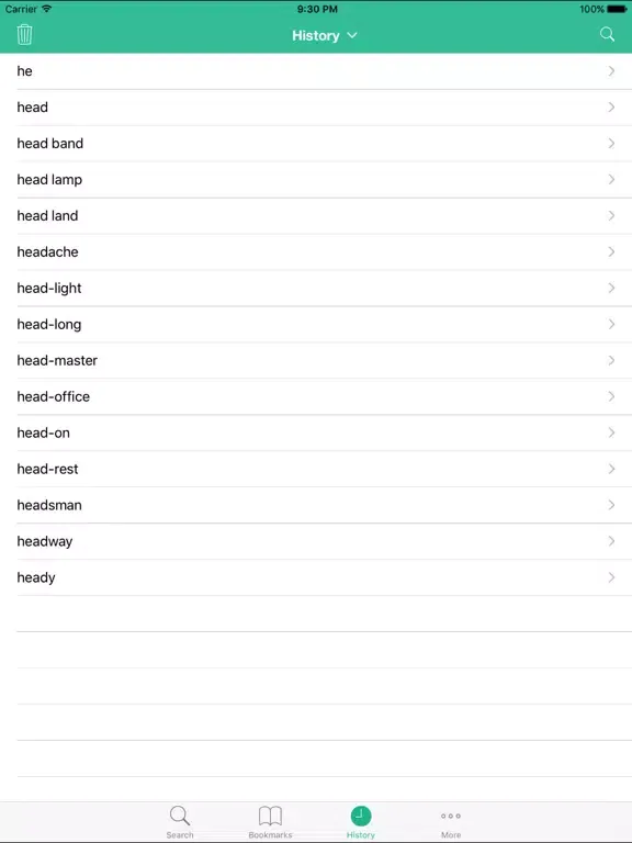 Capturas de pantalla de English Hindi Dictionary iPad 