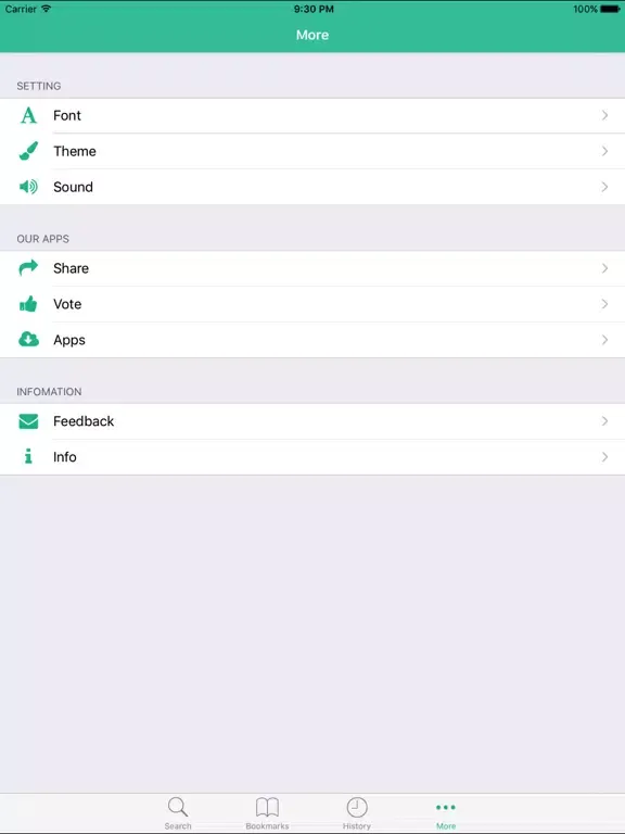Capturas de pantalla de English Hindi Dictionary iPad 