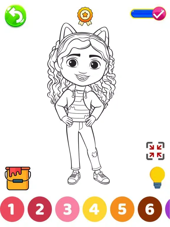 Ảnh chụp màn hình của Baby Dolls Coloring Book iPad 