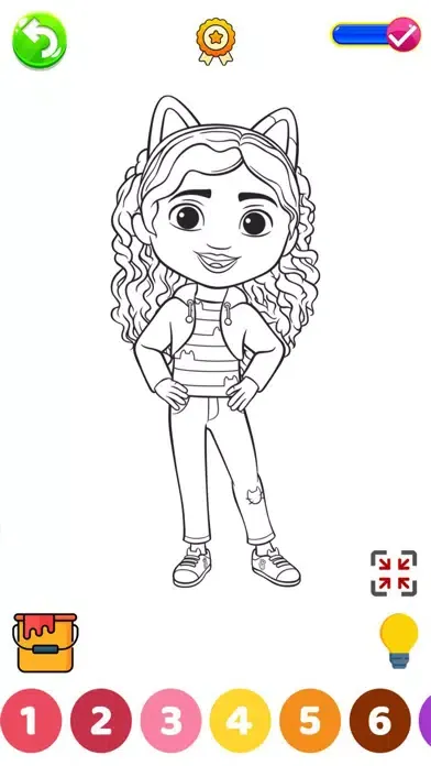 Ảnh chụp màn hình của Baby Dolls Coloring Book