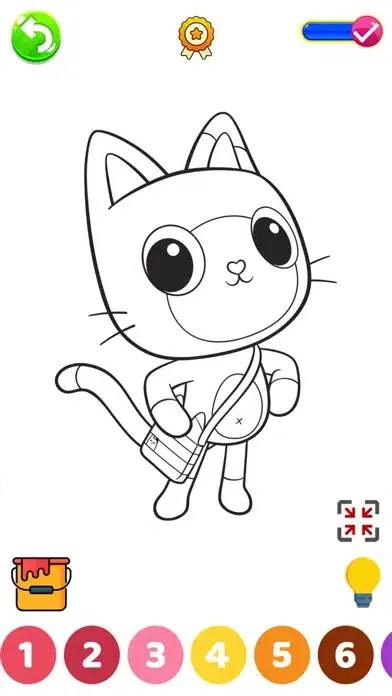 Ảnh chụp màn hình của Baby Dolls Coloring Book