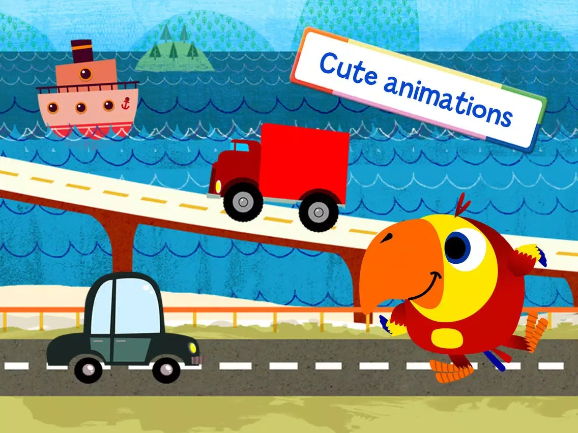 Capturas de tela do VocabuLarry's Things That Go Game by BabyFirst iPad 