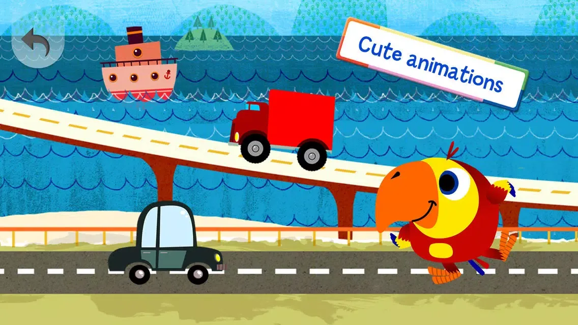 Capturas de tela do VocabuLarry's Things That Go Game by BabyFirst