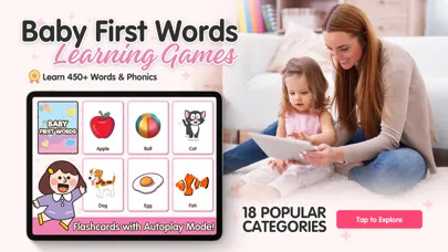 Скриншоты Baby First Words App