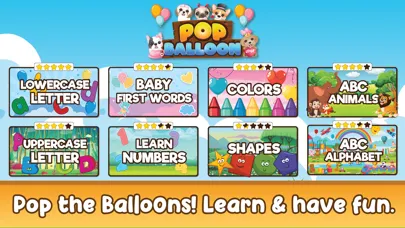 Captures d'écran de Balloon Pop – Preschool Games