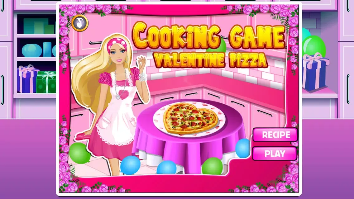 Cooking game-valentine pizza स्क्रीनशॉट