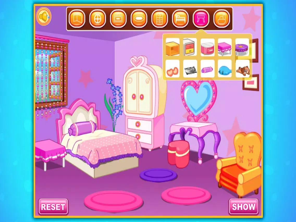 Princess bedroom - kid design iPad  Screenshots