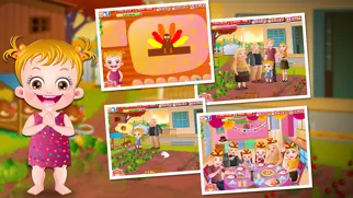 Capturas de tela do Baby Hazel Thanksgiving fun