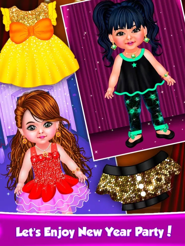 Capturas de pantalla de Baby Doll New Year Party Salon iPad 