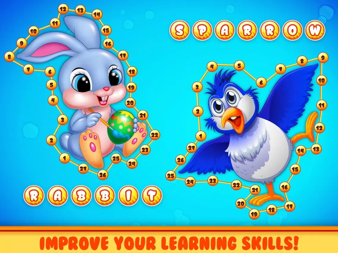 Connect Dots Kids Puzzle Game iPad Screenshots