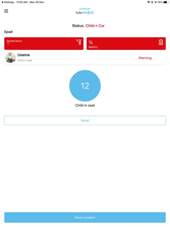 Zrzuty ekranu Child Minder Safer Child App iPad 