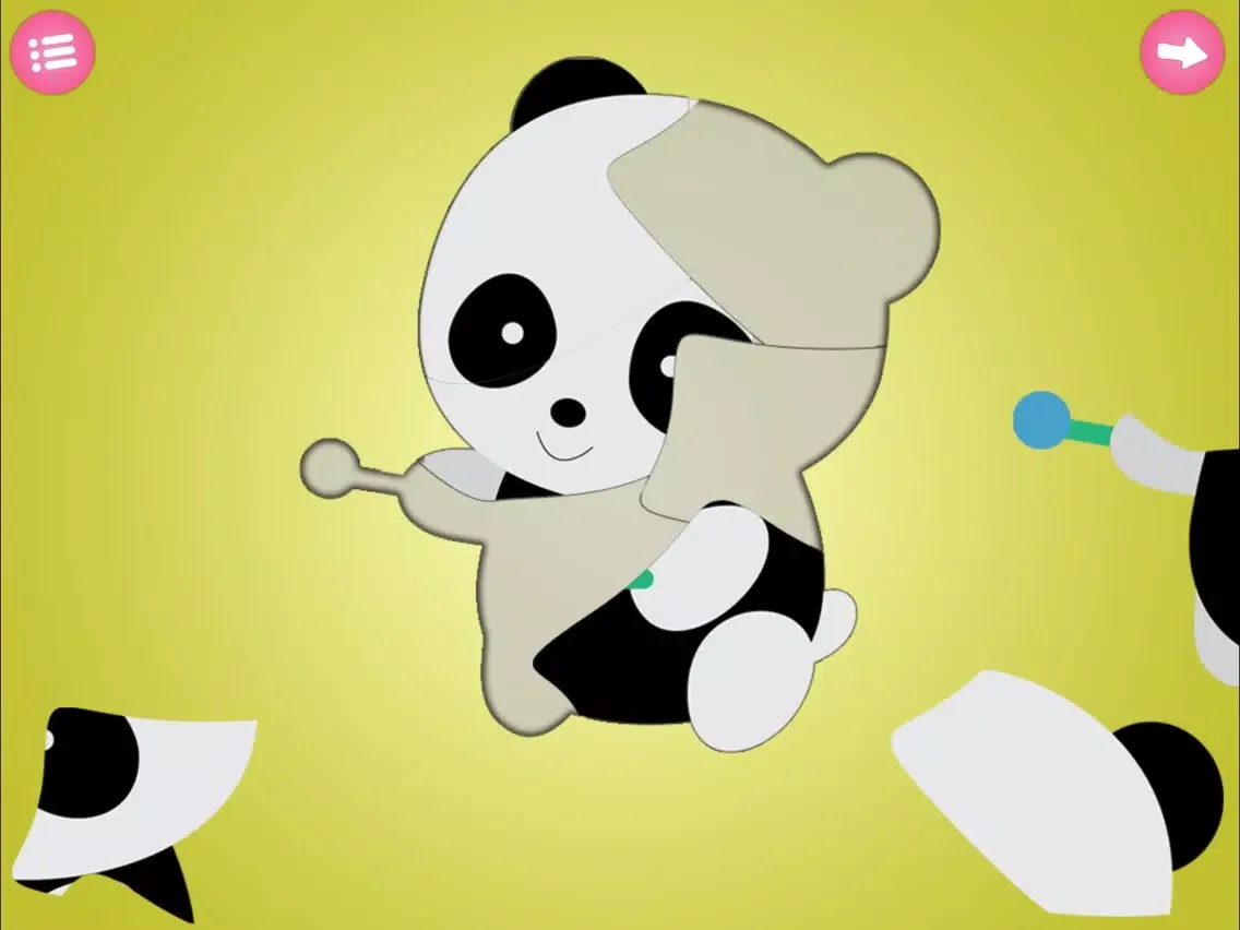 Tangkapan skrin My Emma's Panda Puzzle iPad 