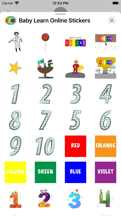 Capturas de pantalla de Baby Learn Online Stickers
