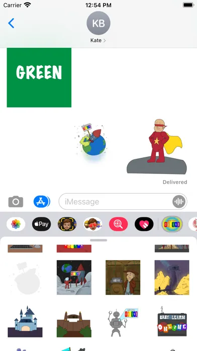 Capturas de pantalla de Baby Learn Online Stickers