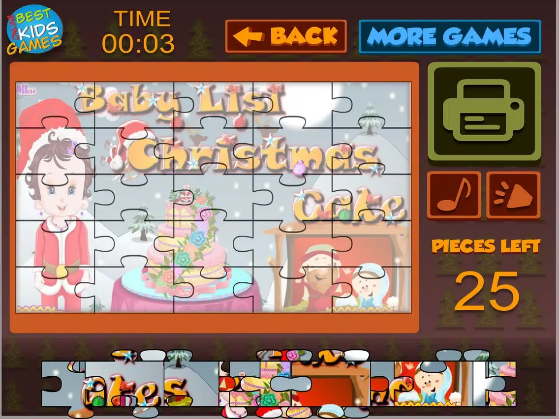 BabyLisi Christmas Cake Puzzle iPad  سکرین شاٹس