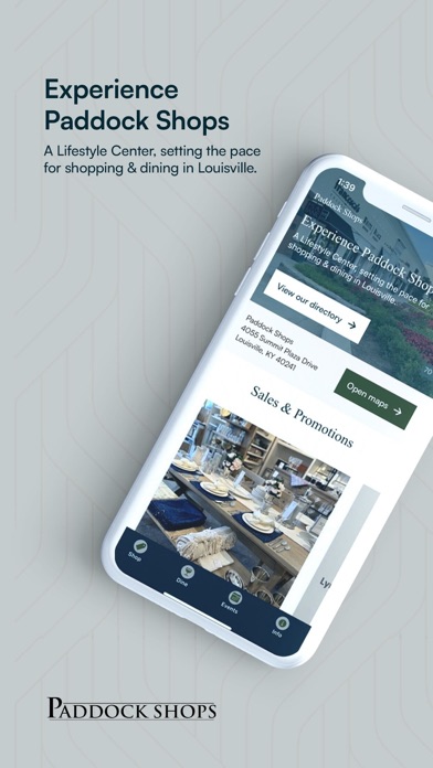 Tangkapan layar Paddock Shops App