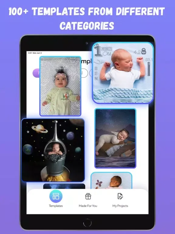 Baby Photo Editor : Art Album iPad  스크린샷