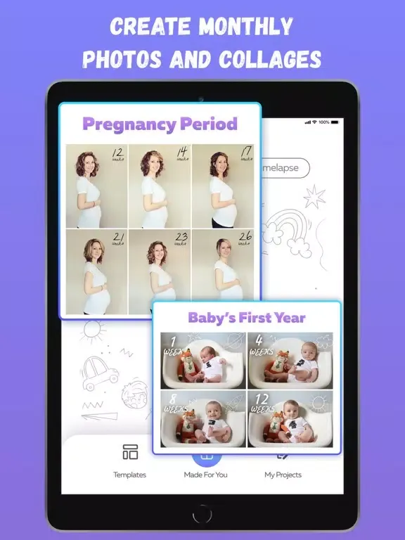 Baby Photo Editor : Art Album iPad  스크린샷