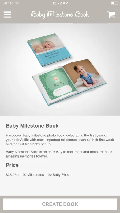 Baby Milestone Book स्क्रीनशॉट
