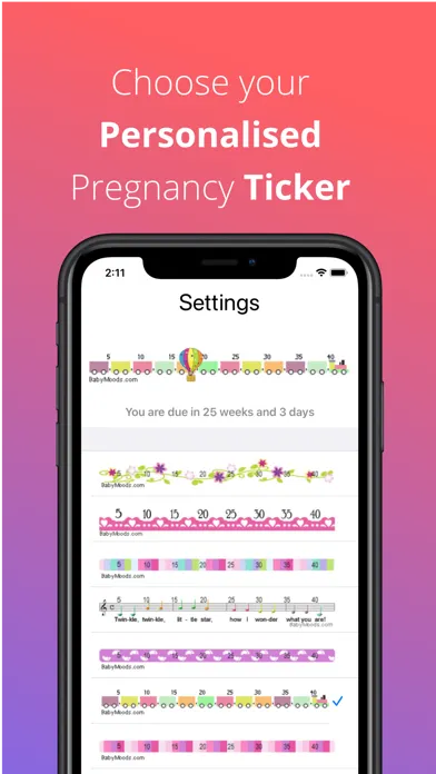 BabyMoods Full Term Countdown Screenshots
