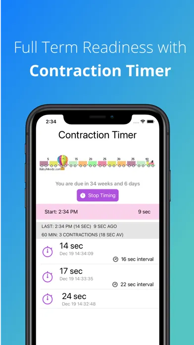 BabyMoods Full Term Countdown Screenshots