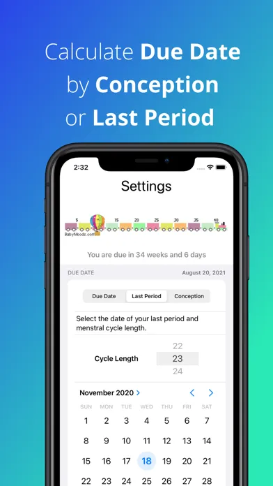 BabyMoods Full Term Countdown Screenshots