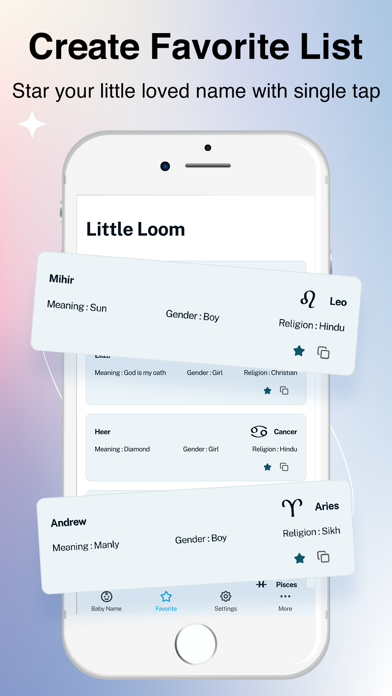 Little Loom-Baby Name Explorer Screenshots