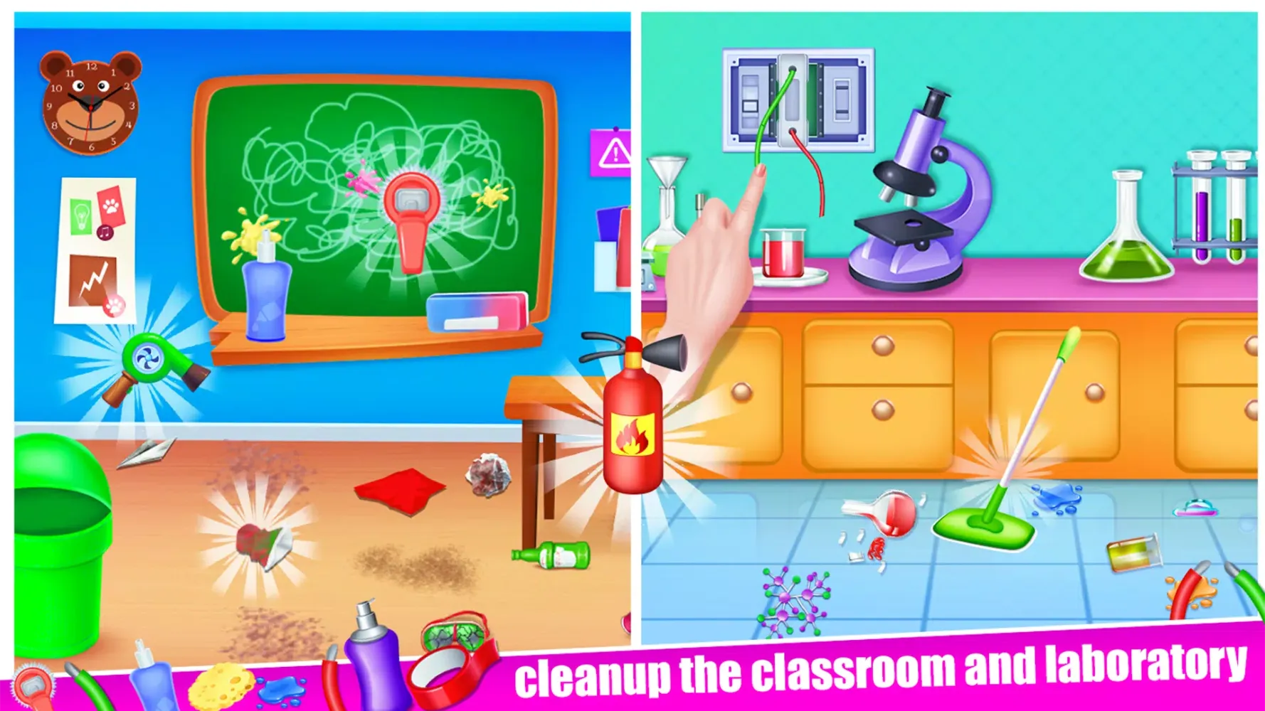 high school cleanup game Screenshots