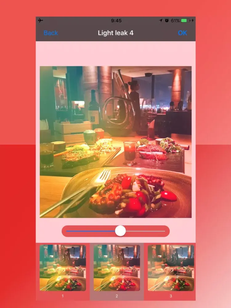 Red Camera - Light leaks & Filters for Food iPad Screenshots