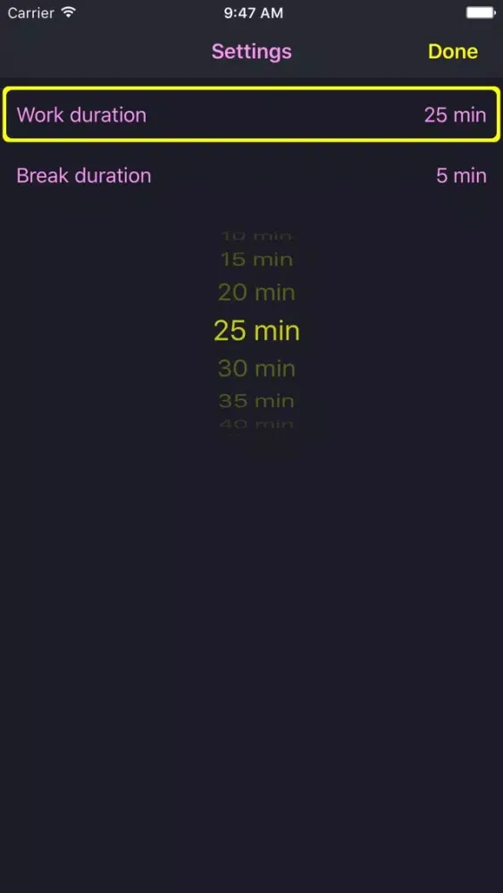 Screenshot di Increase your productivity - Keeping you focused