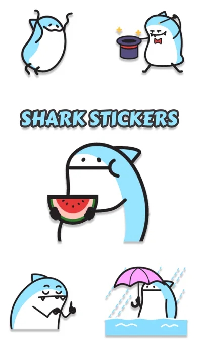 Cute Baby Shark Stickers应用截图