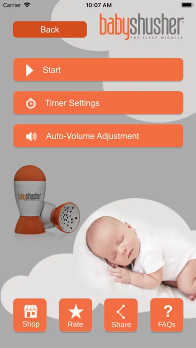 Baby Shusher Sleep Miracle App Ekran Görüntüleri