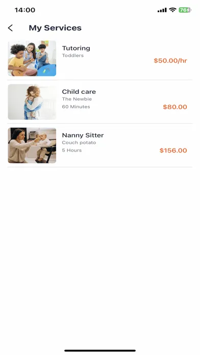 Скриншоты NannyNow Provider