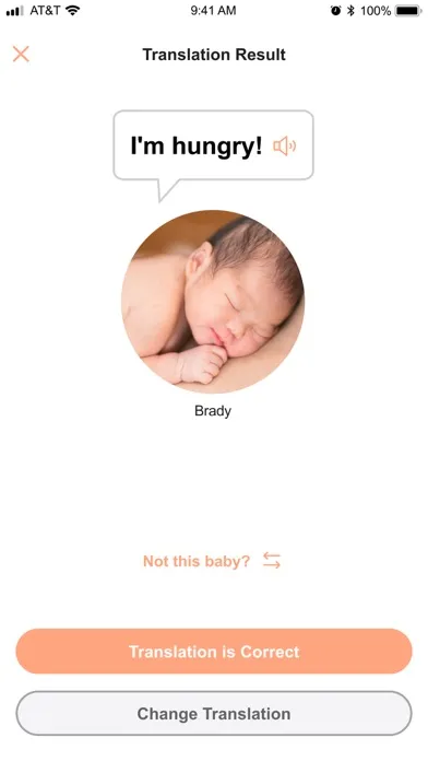 Capturas de tela do BabyTalk Translator