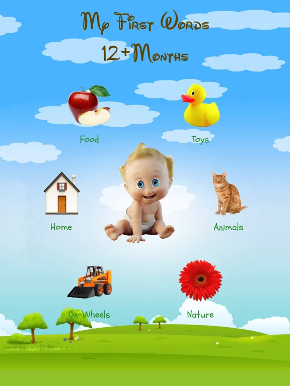Ảnh chụp màn hình của Baby First Words: 12+ Months iPad 