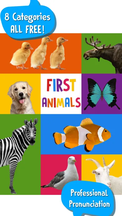 Captures d'écran de First Words for Baby: Animals