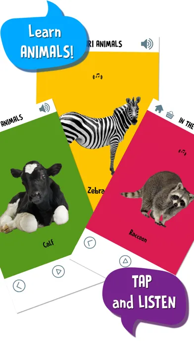 Captures d'écran de First Words for Baby: Animals
