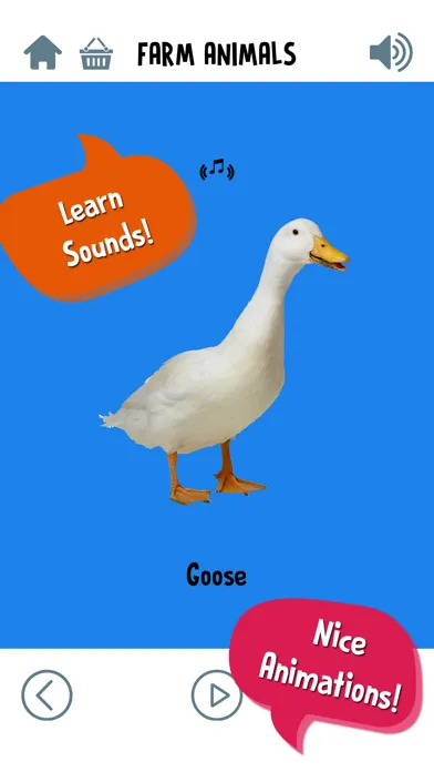 Captures d'écran de First Words for Baby: Animals