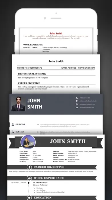 Capturas de pantalla de Resume Creator Pro CV Designer