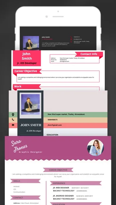 Capturas de pantalla de Resume Creator Pro CV Designer