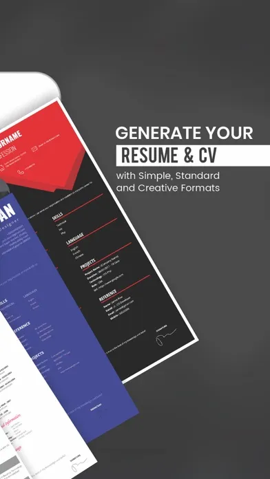 Capturas de pantalla de Resume Creator Pro CV Designer