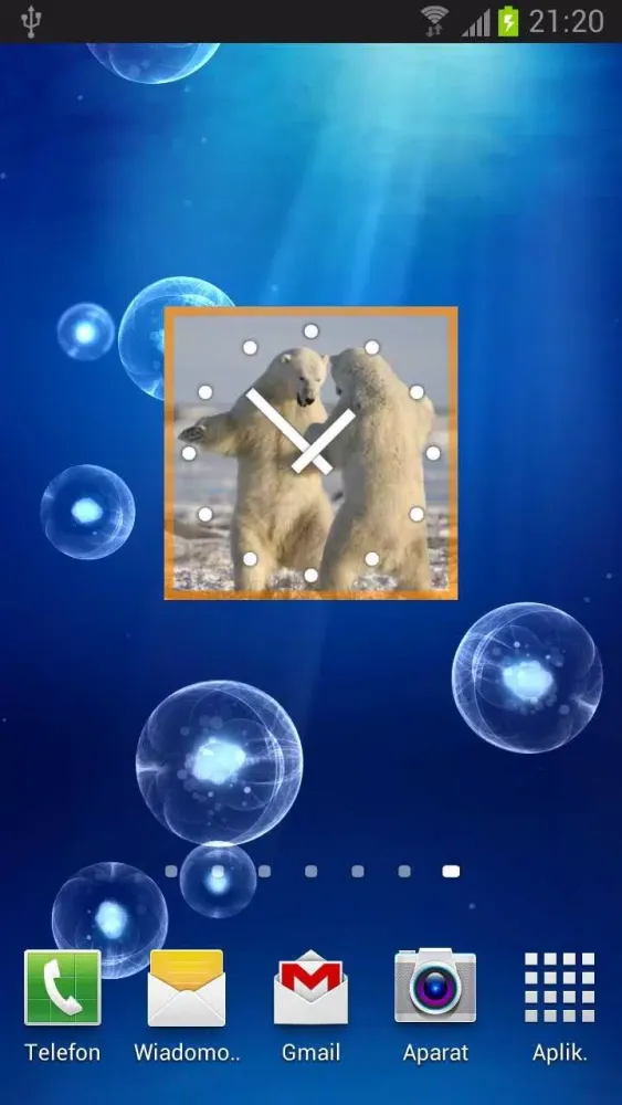 Tangkapan layar Bears Clock Widget