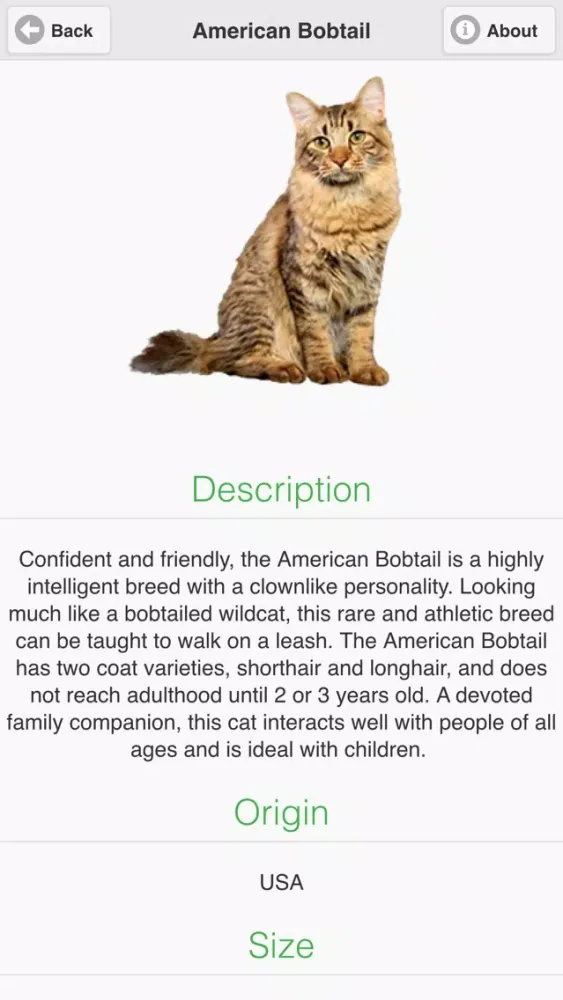 Captures d'écran de Cat Breeds Free