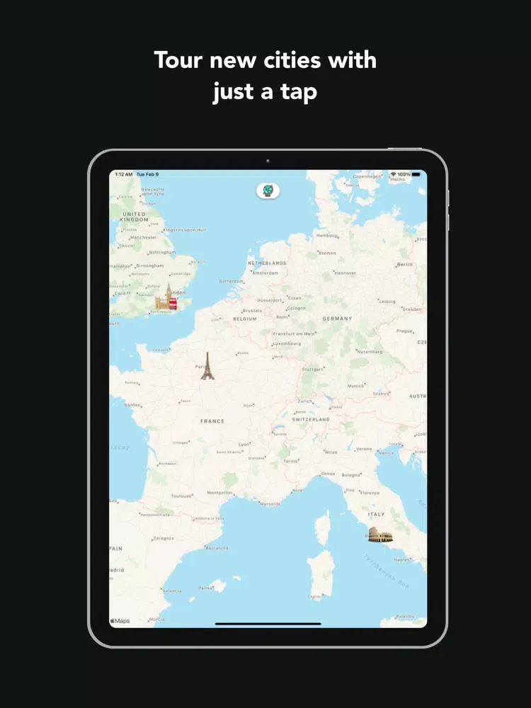 Tangkapan skrin Atlas Maps: City Tour of Earth iPad 