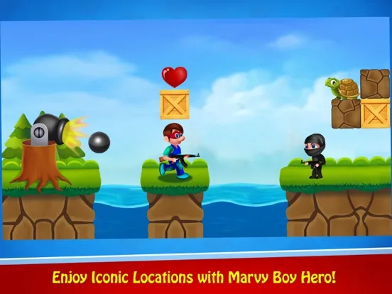 Super Marvy's World Jump & Run iPad  سکرین شاٹس