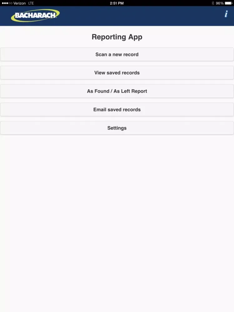 ภาพหน้าจอของ ReportApp iPad 
